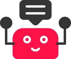 Chatbot Creative Icon Design vector