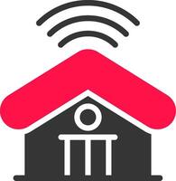 Smart Home Creative Icon Design vector