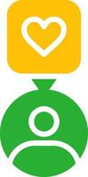 Line Two Colour vector