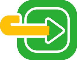 Line Two Colour vector