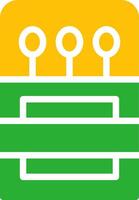 Line Two Colour vector