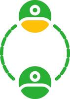 Line Two Colour vector