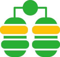 Line Two Colour vector