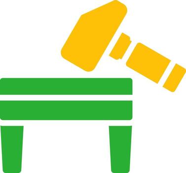 línea de dos colores vector