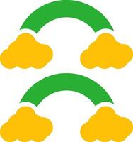 Line Two Colour vector
