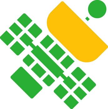 línea de dos colores vector
