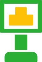 Line Two Colour vector