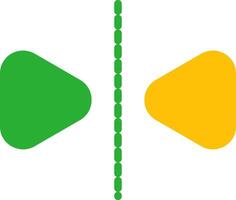 Line Two Colour vector