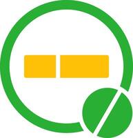 Line Two Colour vector