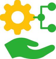 Line Two Colour vector