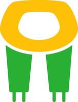 Line Two Colour vector