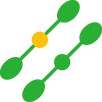 Line Two Colour vector