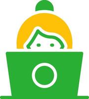 Line Two Colour vector