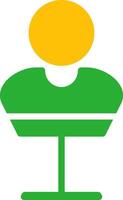 Line Two Colour vector