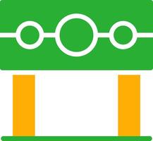 Line Two Colour vector