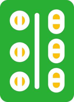 línea de dos colores vector