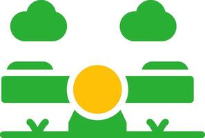 Line Two Colour vector