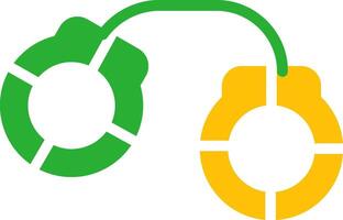 Line Two Colour vector