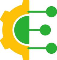 Line Two Colour vector