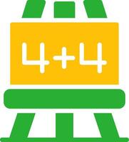 Line Two Colour vector