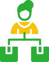 Line Two Colour vector