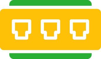 Line Two Colour vector