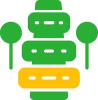 Line Two Colour vector