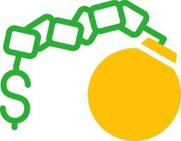 Line Two Colour vector