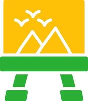 Line Two Colour vector