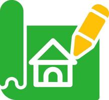 Line Two Colour vector