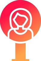 glyph  colour Gradient Circle vector