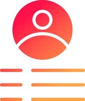 glyph  colour Gradient Circle vector