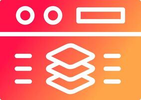 glyph  colour Gradient Circle vector