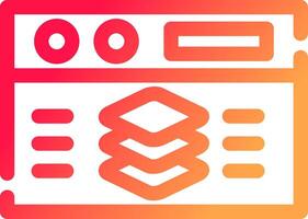 Full Stack Developer Creative Icon Design vector