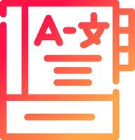 Language Learning Creative Icon Design vector