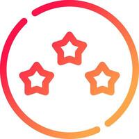 glyph  colour Gradient Circle vector