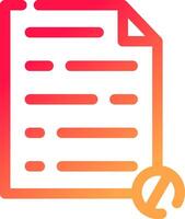 glyph Gradient Circle vector