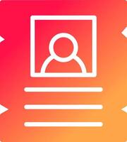 glyph Gradient Circle vector