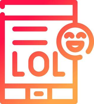 glyph Gradient Circle vector