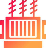 Power Transformer Creative Icon Design vector