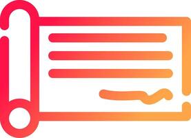 Cheque Creative Icon Design vector
