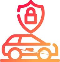 Anti Theft System Creative Icon Design vector