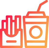 Fast Food Creative Icon Design vector