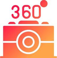 360 Camera Creative Icon Design vector