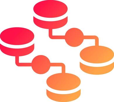 desestructurado datos creativo icono diseño vector