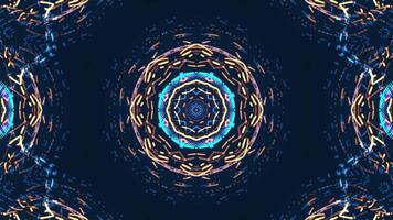 Computer graphics of a crazy New Year's kaleidoscope. video