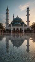 AI generated Intricate mosque building and architecture photo