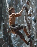 AI generated Advanced climbers push limits photo