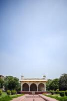 Architectural details of Lal Qila - Red Fort situated in Old Delhi, India, View inside Delhi Red Fort the famous Indian landmarks photo