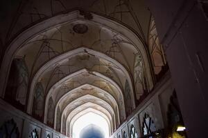 Architectural details of Lal Qila - Red Fort situated in Old Delhi, India, View inside Delhi Red Fort the famous Indian landmarks photo